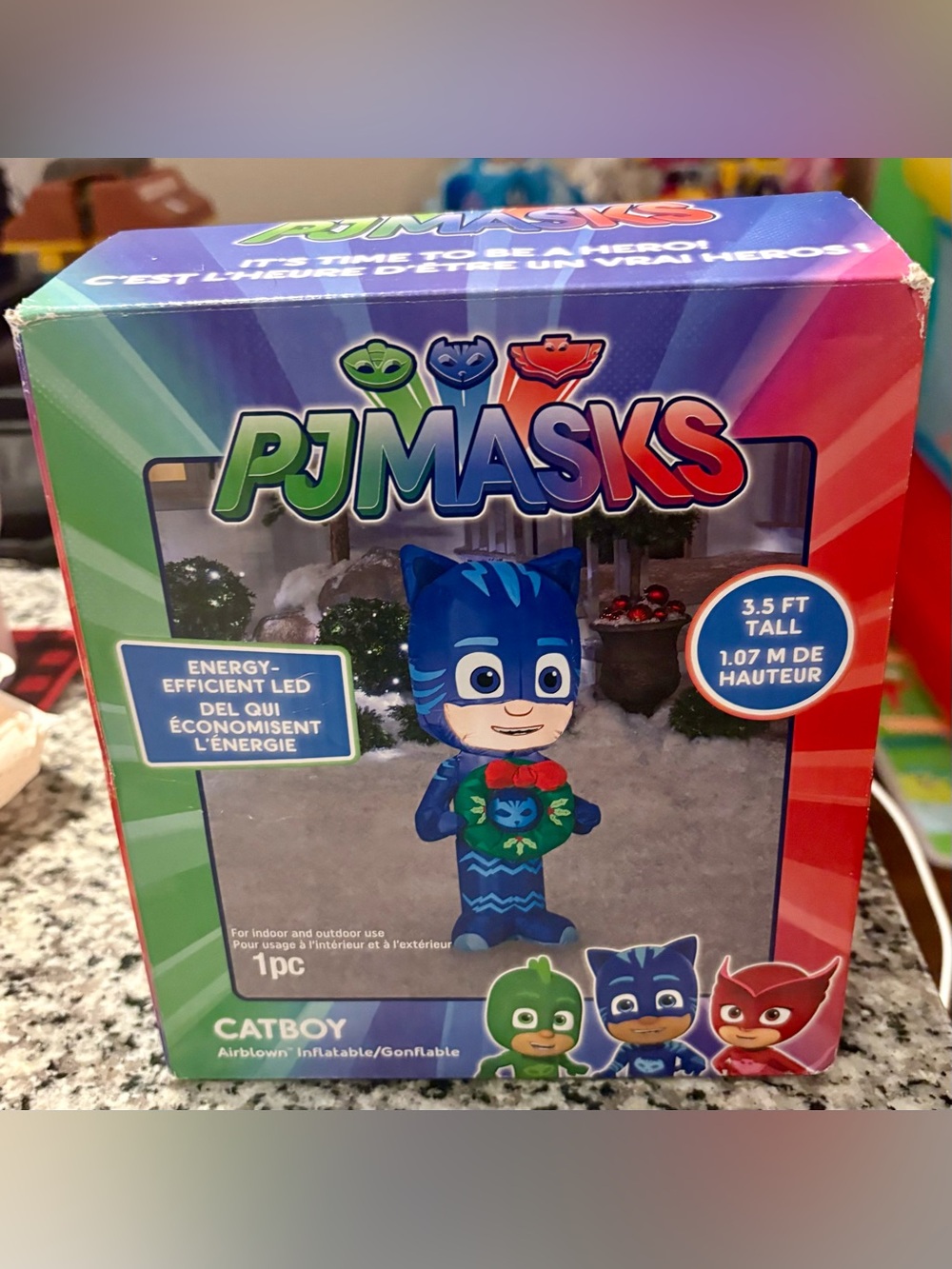 2018 Gemmy 5' Airblown Inflatable PJ Masks CatBoy LED Lighted Christmas